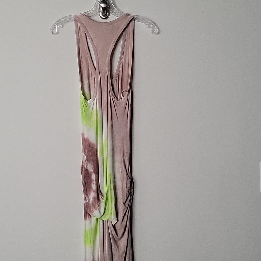 Young Fabulous Broke XS Hamptons Long Maxi Dress Bodycon Tie Dye Ombre Sexy Neon - Picture 6 of 13